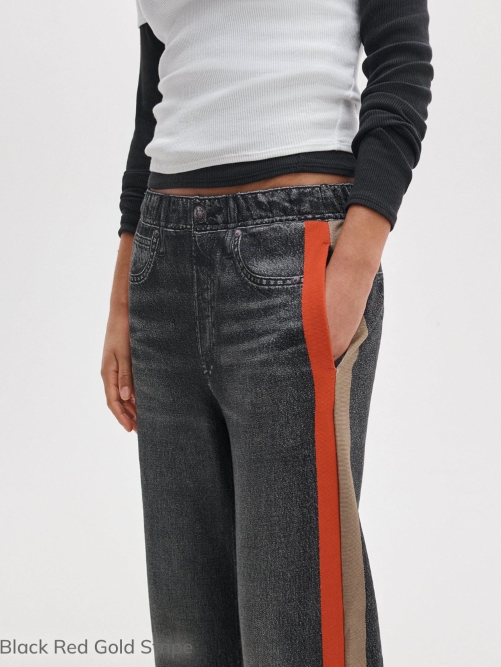 Rag & Bone Miramar Sport Stripe Track Pants Cotton Terry - Picture 5 of 12